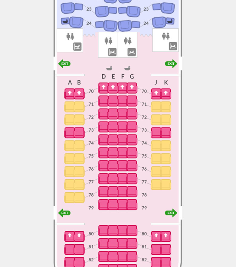 아시아나항공 777 좌석 배치도