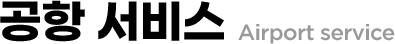 공항 서비스