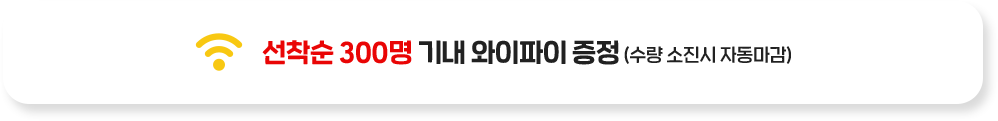 기내 와이파이 증정 문구