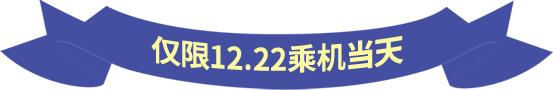 仅限12.22乘机当天