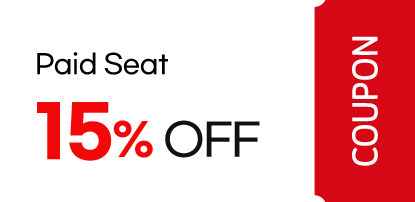 15% OFF Paid Seat