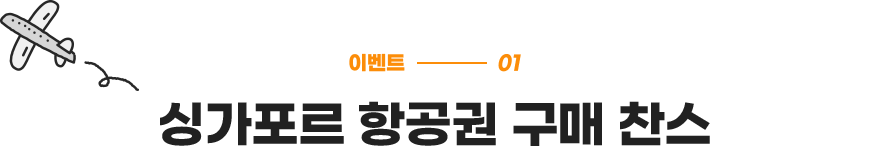 싱가포르 항공권 구매 찬스