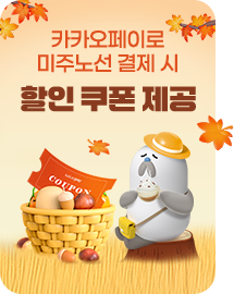 카카오페이로 미주노선 결제 시 할인 쿠폰 제공