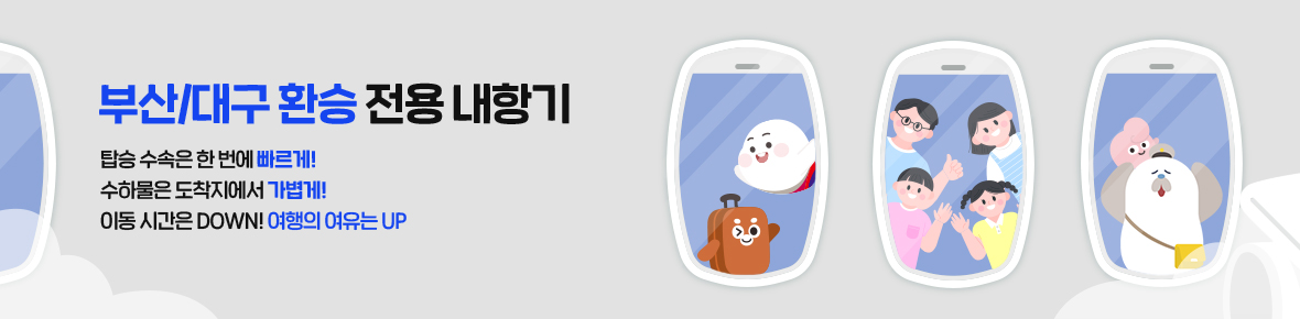 부산/대구 환승 전용 내항기