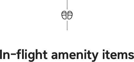 In-flight amenity items