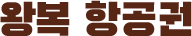 왕복 항공권