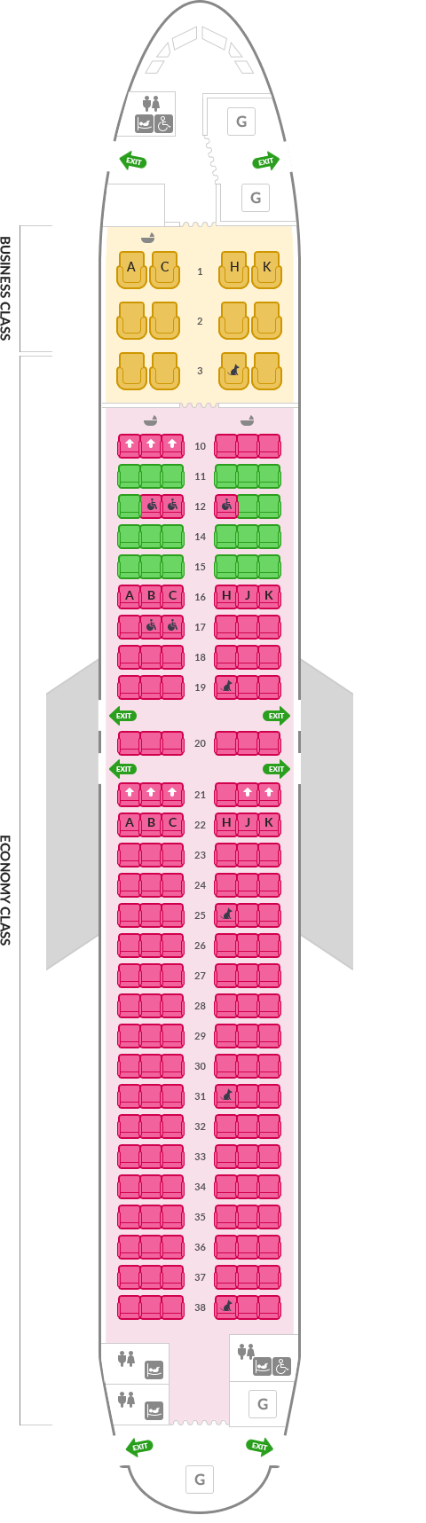 A321-neo 180석 정보 아래내용 참조