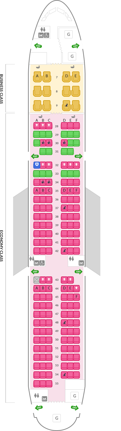A321-200 174석 정보 아래내용 참조