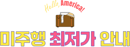 미주행 최저가 안내