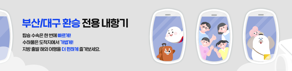 부산/대구 환승 전용 내항기