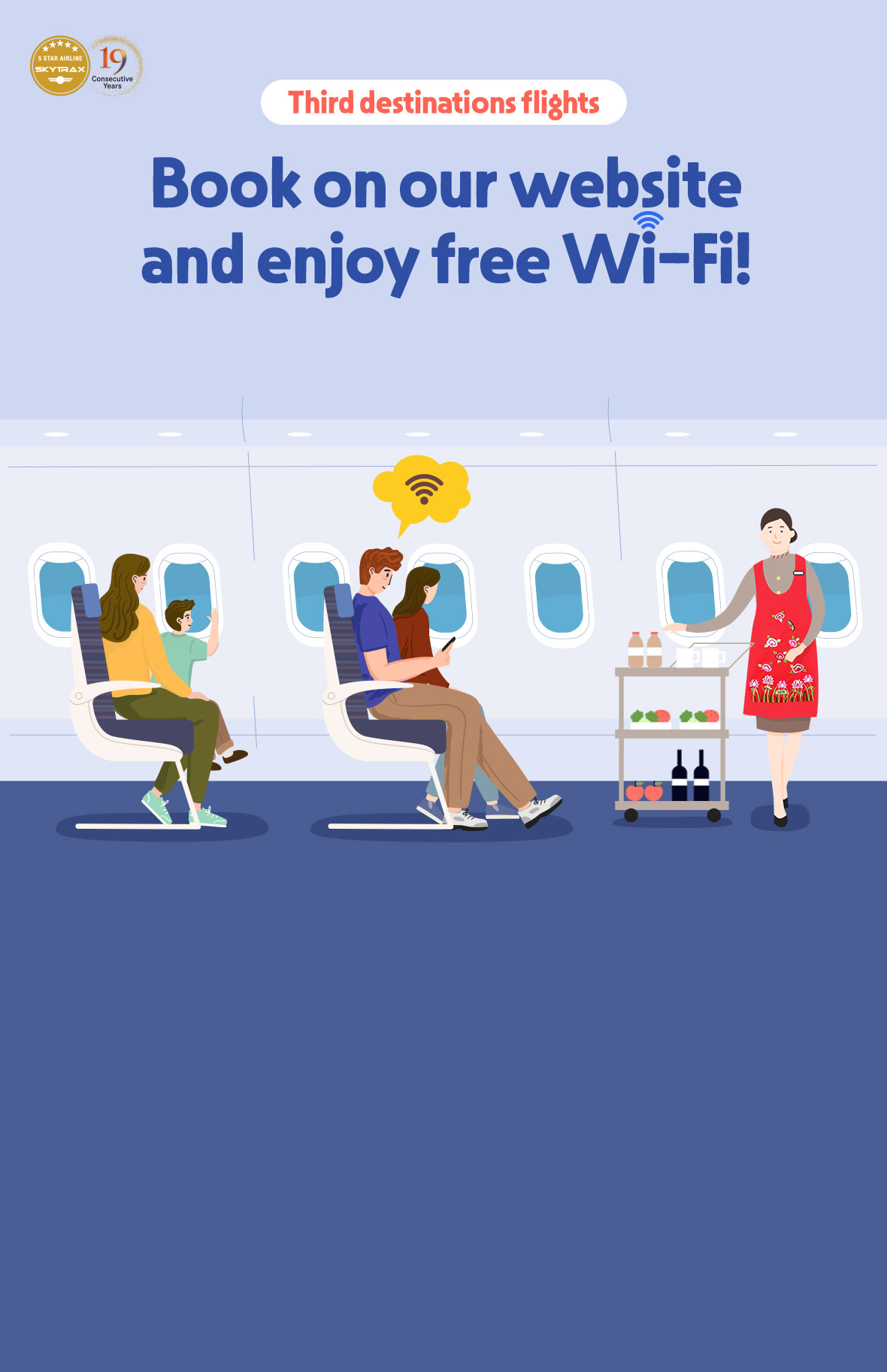 Book on our website and enjoy free Wi-Fi!