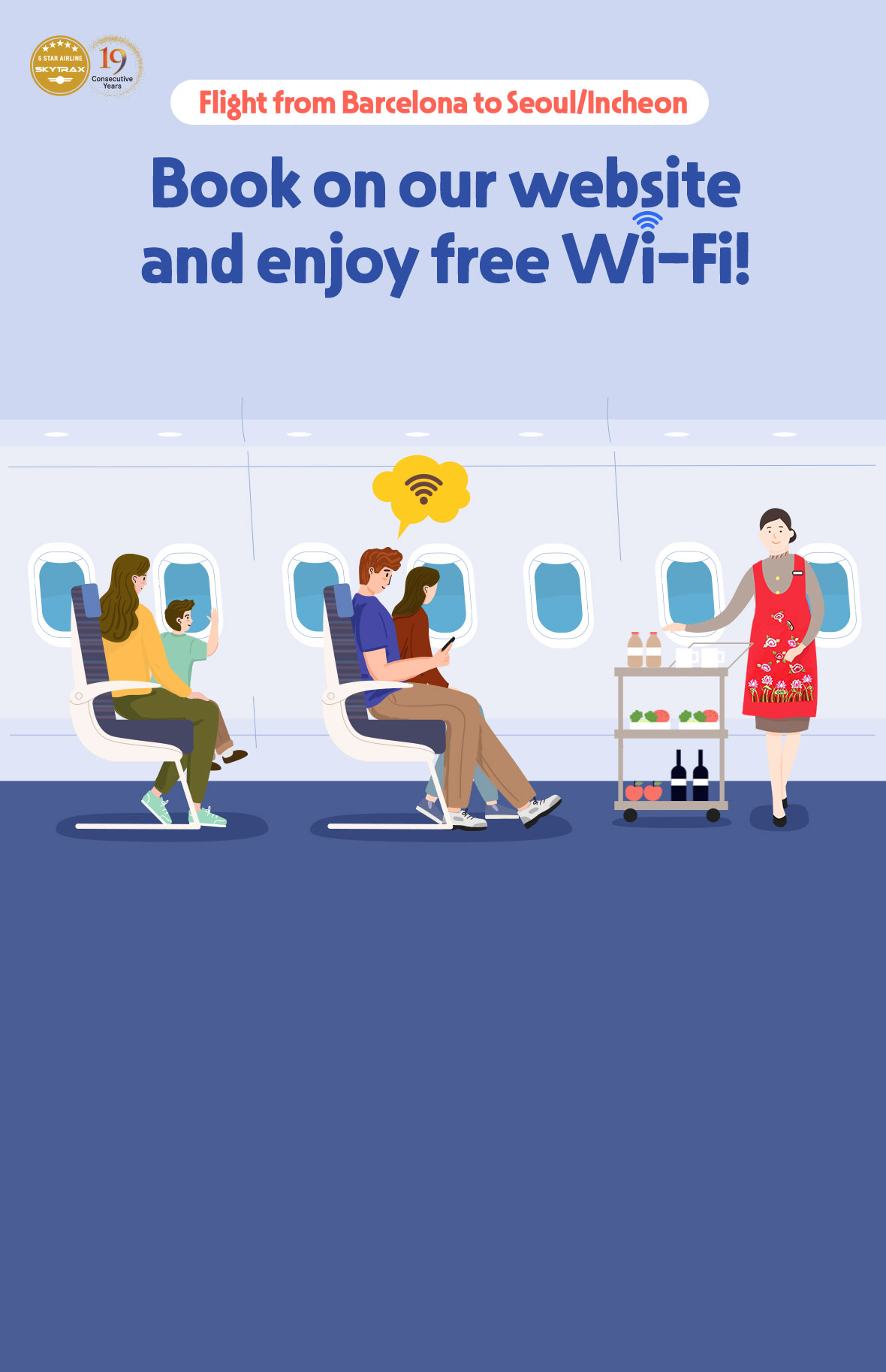 Book on our website and enjoy free Wi-Fi!
