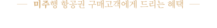 미주행 항공권 구매고객에게 드리는 혜택 오페라 <투란도트> R석 공연 관람권