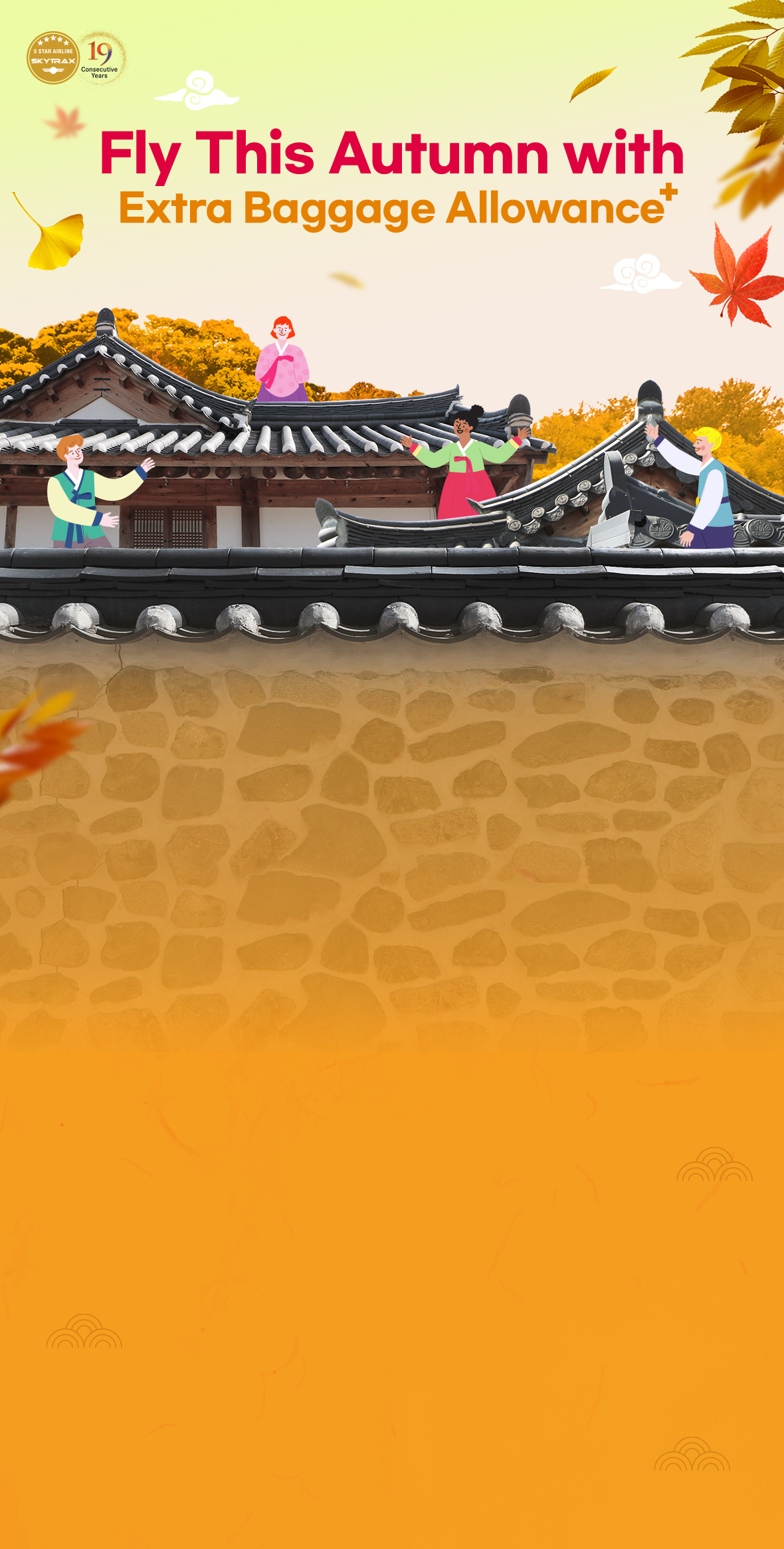 Fly This Autumn with Extra Baggage Allowance