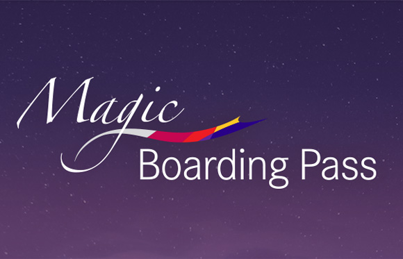Tarjeta de embarque mágica
